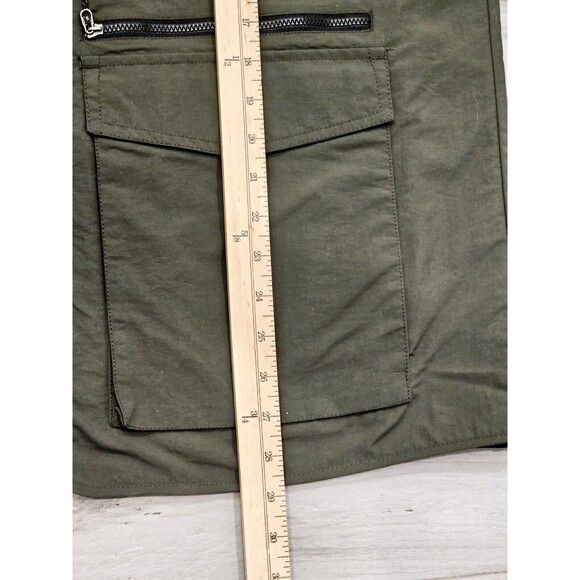 Eddie Bauer Men’s Utility Vest XL–Olive Green, Multi-Pocket, Hidden Compartment - Picture 9 of 13